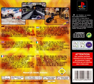 Explosive Racing (EU) box cover back